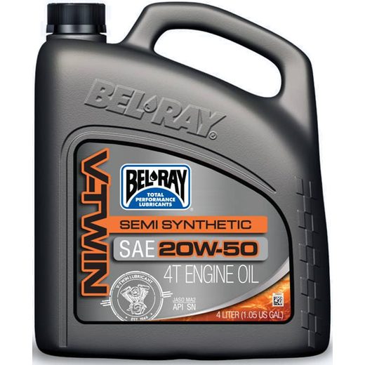 MOTOROVÝ OLEJ BEL-RAY V-TWIN SEMI SYNTHETIC 20W-50 4 L