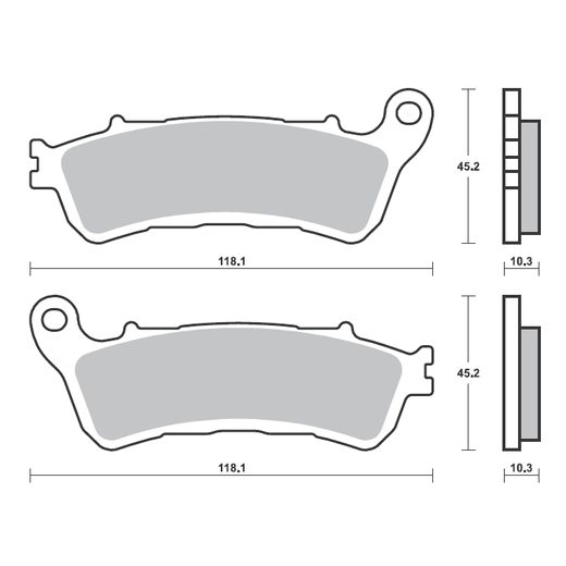 BRZDOVÉ DESTIČKY BREMBO 07HO66SP