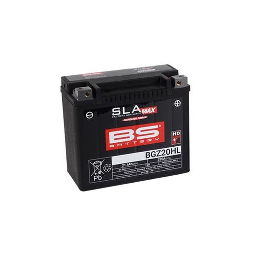 TOVÁRNĚ AKTIVOVANÁ MOTOCYKLOVÁ BATERIE BS-BATTERY BGZ20HL SLA MAX