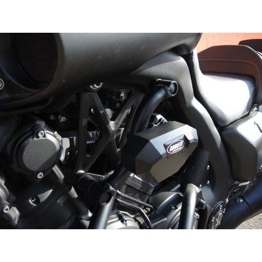 OCHRANNÉ RÁMY MOTORU RDMOTO CF117KDSLDM MATNÁ ČERNÁ VRCHNÍ PRO YAMAHA V-MAX 1700 2009-2014