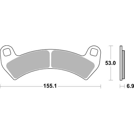 BRZDOVÉ DESTIČKY BREMBO 07PO14SX