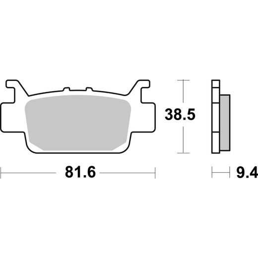 BRZDOVÉ DESTIČKY BREMBO 07HO70SD