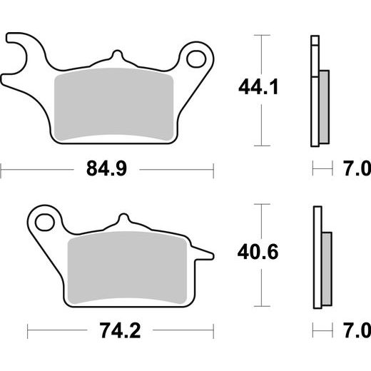 BRZDOVÉ DESTIČKY BREMBO 07122 BRZDOVÉ DESTIČKY PRO SKÚTRY CC