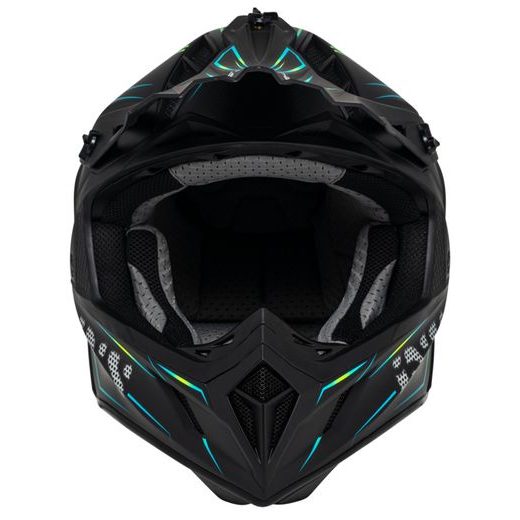 MOTOKROSOVÁ PŘILBA IXS IXS189 FG 2.0 X12809 MATNĚ ČERNÁ-NEONOVĚ ŽLUTÁ L