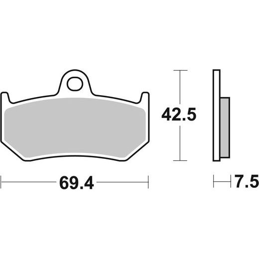 BRZDOVÉ DESTIČKY BREMBO 07GR35SP