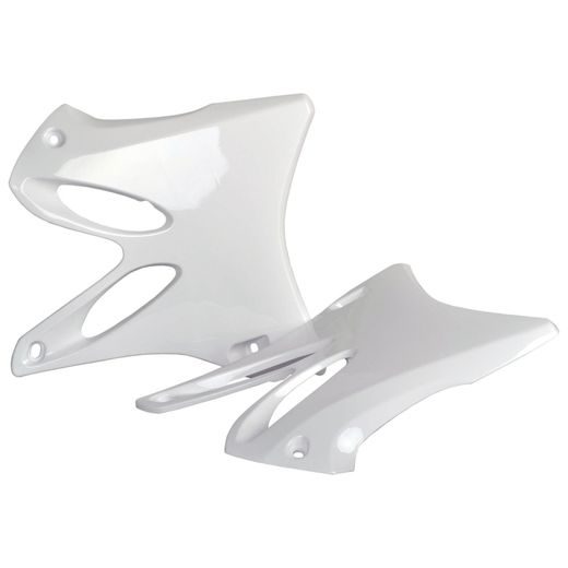 SPOILERY CHLADIČE POLISPORT 8426000001 (PÁR) BÍLÁ PRO YAMAHA YZ 125 2002-2014, YAMAHA YZ 250 2002-2014