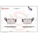 BRZDOVÉ DESTIČKY BREMBO 07BB0258 GENUINE