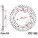 ŘETĚZOVÁ ROZETA JT JTR 1340-44ZBK 44 ZUBŮ, 530 ČERNÝ ZINEK