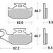 BRZDOVÉ DESTIČKY BREMBO 07GR50SD