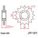 ŘETĚZOVÉ KOLEČKO JT JTF 1371-15 15 ZUBŮ, 525