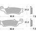 BRZDOVÉ DESTIČKY BREMBO 07YA47SX