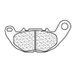 BRZDOVÉ DESTIČKY CL BRAKES 1240 XBK5