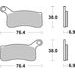 BRZDOVÉ DESTIČKY BREMBO 07GR07SX
