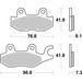 BRZDOVÉ DESTIČKY BREMBO 07YA57SD