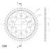 ŘETĚZOVÁ SADA EK - ZLATÝ ŘETĚZ 530 MVXZ, X-KROUŽEK, KOLEČKO SUPERSPROX, ROZETA SUPERSPROX PRO HONDA CB 1100 R 1981