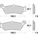 BRZDOVÉ DESTIČKY BREMBO 07BB43SP
