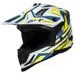 CROSS HELMET IXS IXS363 2.0 X12045 WHITE MATT-BLUE-YELLOW FLUO M