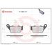 BRZDOVÉ DESTIČKY BREMBO 07BB0265 GENUINE