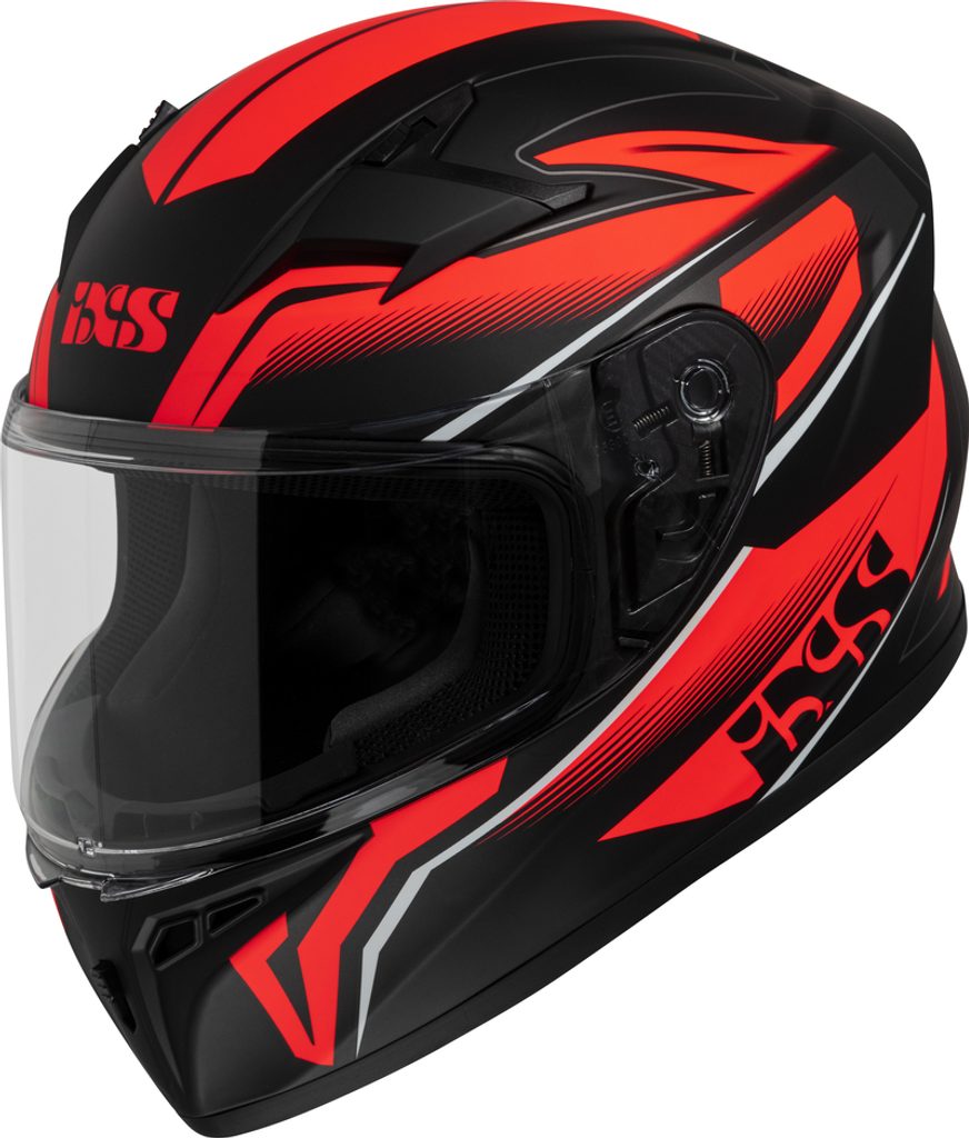 JF Moto - Motocykle, štvorkolky a skútre - Integrálna prilba iXS iXS136 2.0  X14807 čierna matná červená S - iXS - iXS 136 2.0 - 99.13 €