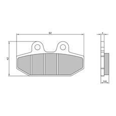 BRZDOVÉ OBLOŽENIE RMS 225103780 PREDNÉ HOMOLOGOVANÉ ORGANICKÉ