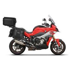 SET OF SHAD TERRA TR40 ADVENTURE SADDLEBAGS AND SHAD TERRA ALUMINIUM TOP CASE TR55 PURE BLACK, INCLUDING MOUNTING KIT SHAD BMW S1000XR