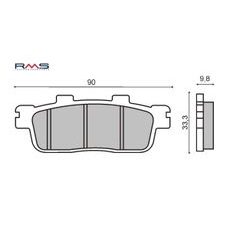 BRZDOVÉ OBLOŽENIE RMS 225102760 ORGANICKÉ