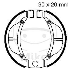 BRZDOVÉ ČEĽUSTE -SADA EBC K715 VRÁTANE PRUŽÍN