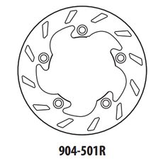 BRZDOVÝ KOTÚČ GOLDFREN 904-501R ZADNÁ 210 MM