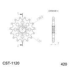 REŤAZOVÉ KOLIEČKO SUPERSPROX CST-1120:15 15T, 420