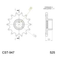 REŤAZOVÉ KOLIEČKO SUPERSPROX CST-947:16 16T, 525