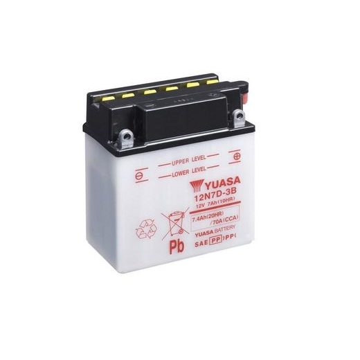 CONVENTIONAL 12V BATTERY NO ACID YUASA 12N7D-3B