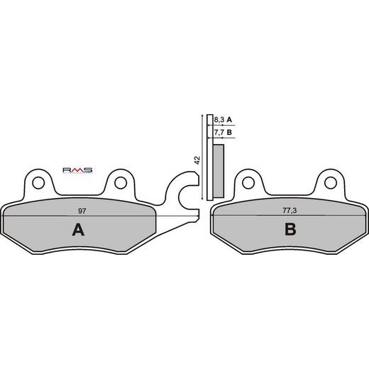 BRZDOVÉ OBLOŽENIE RMS 225101070 ORGANICKÉ