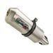 DUAL SLIP-ON EXHAUST GPR SATINOX A.27.SAT BRUSHED STAINLESS STEEL INCLUDING REMOVABLE DB KILLERS AND LINK PIPES