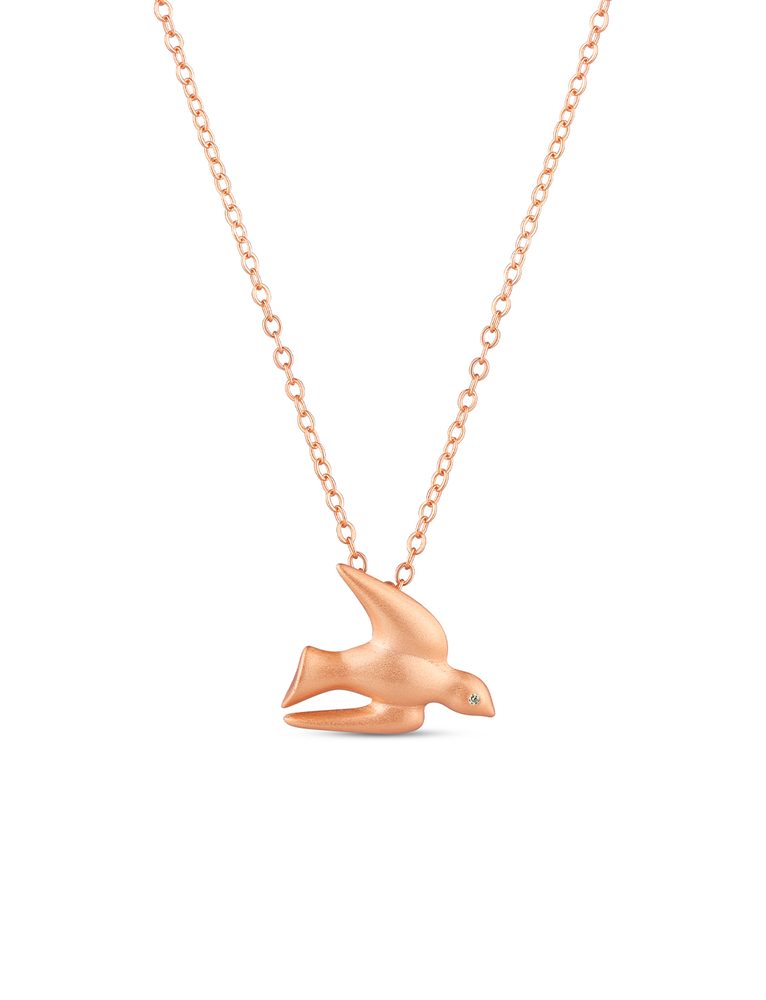 VUCH Dove Rose Gold Necklace