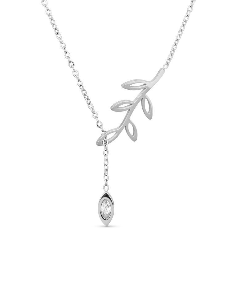VUCH Fallness Silver Necklace