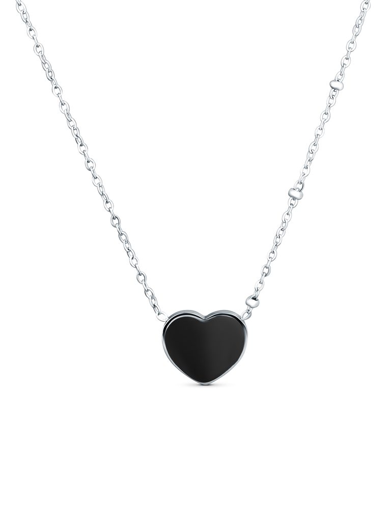 VUCH Sophie Heart Black Necklace