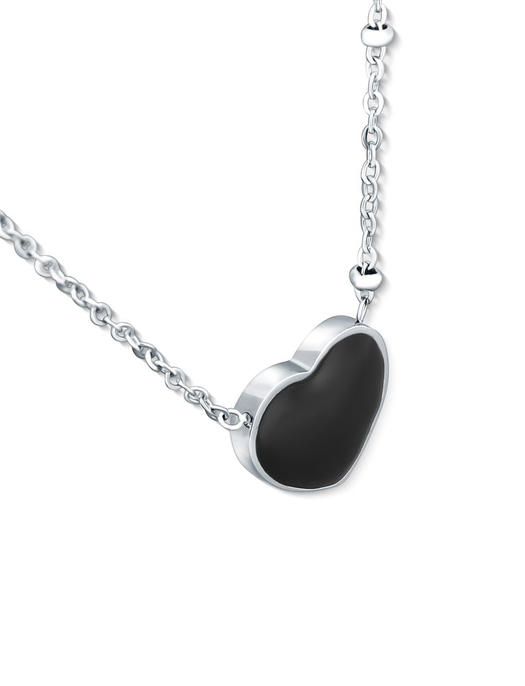 VUCH Sophie Heart Black Necklace