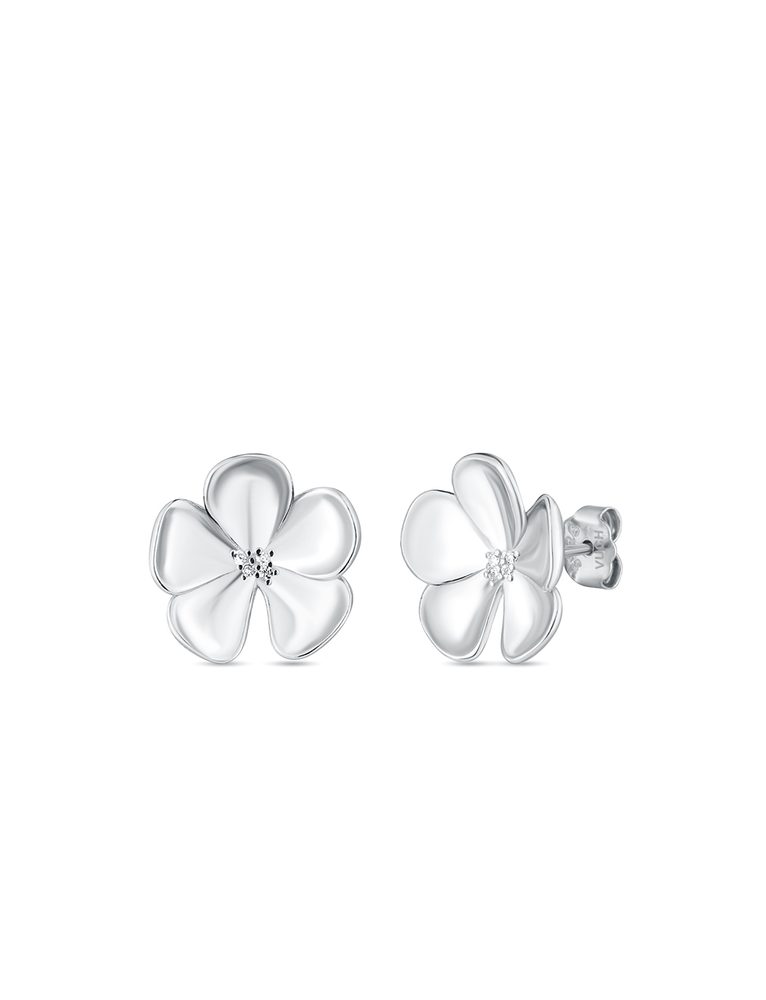 VUCH Floret Silver Earrings