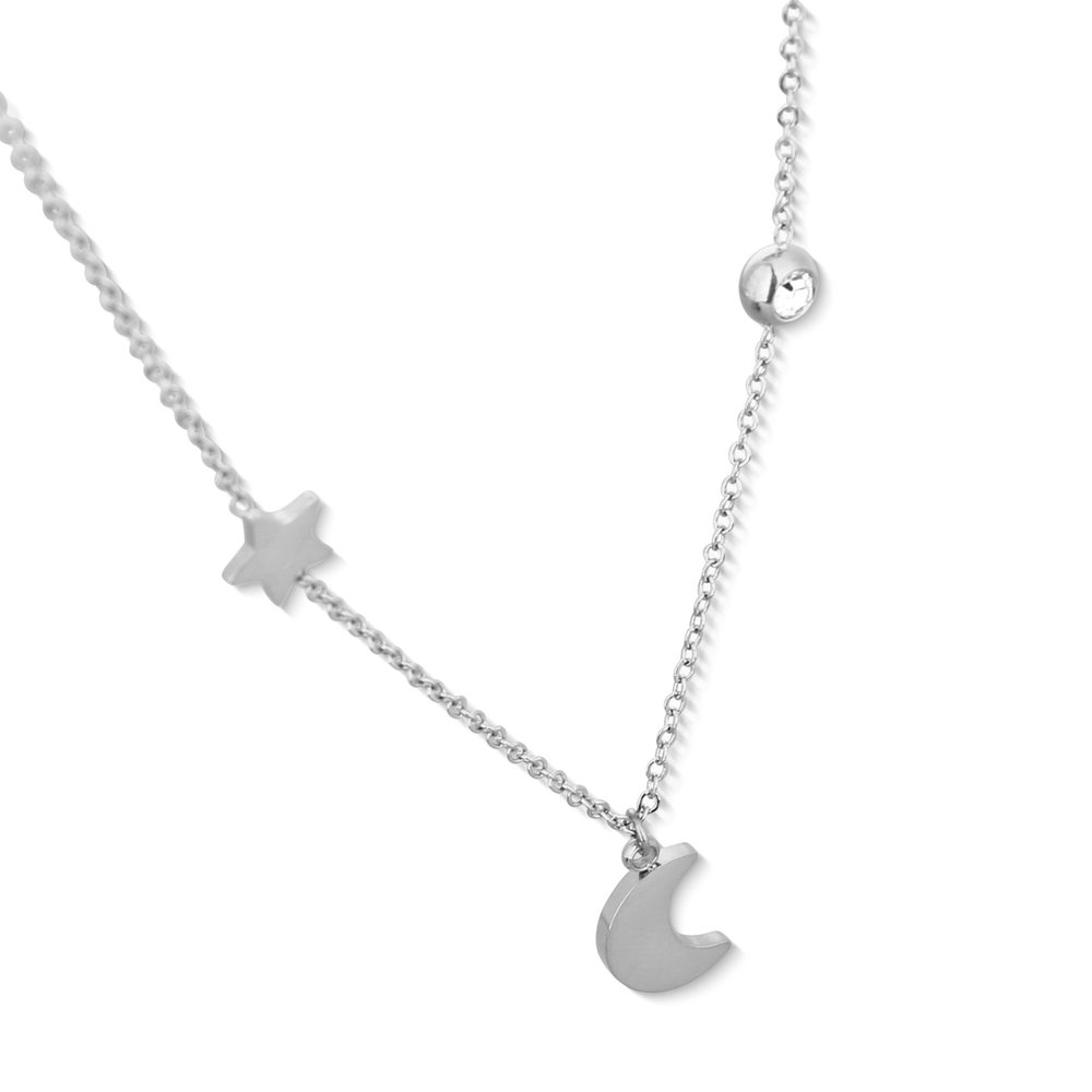 VUCH Infinity Silver Necklace