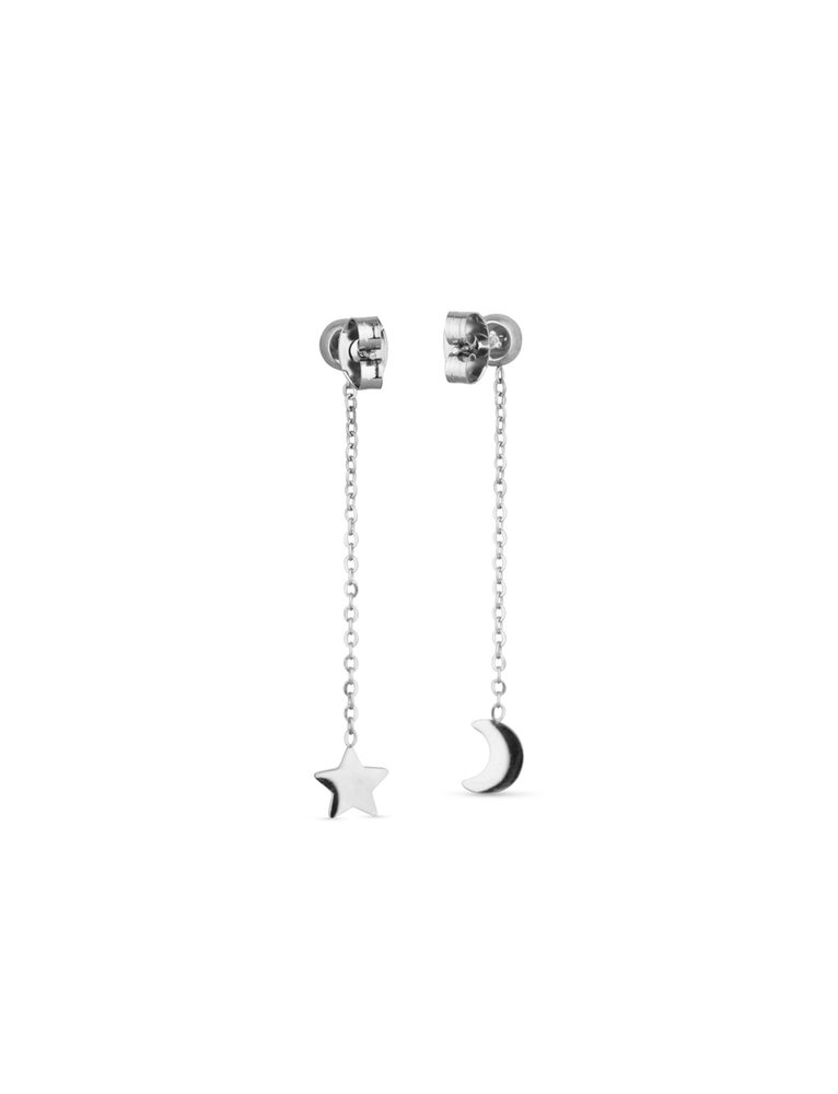 VUCH Infinity Silver Earrings
