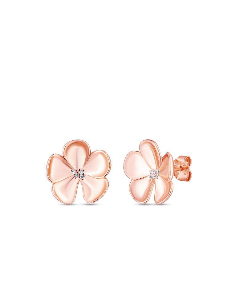 VUCH Floret Rose Gold Earrings