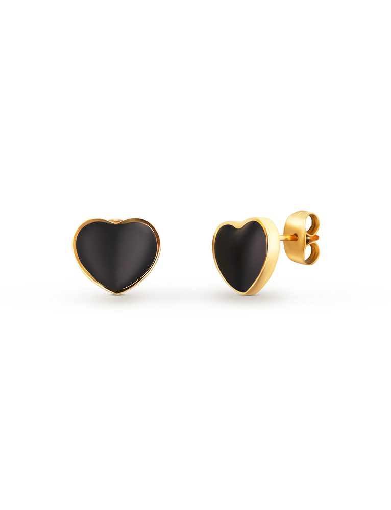 VUCH Sophie Heart Gold Earrings