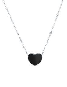 Sophie Heart Black necklace