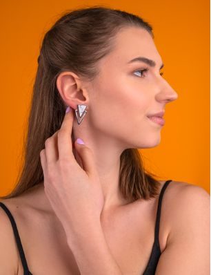Angelica Heart Silver earrings