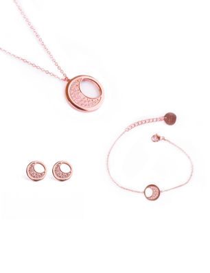 Trio of Rose Gold Moon