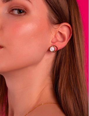 Infinity Rose Gold Earrings
