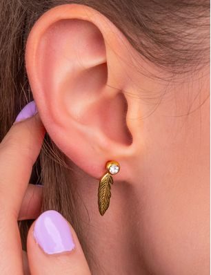 Gold Plusch earrings