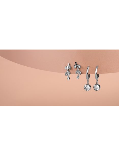 Hirea Silver earrings