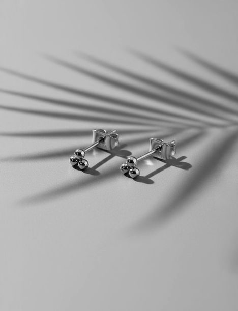 Irakli Silver Earrings