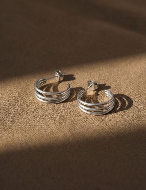 Elegy Silver Earrings